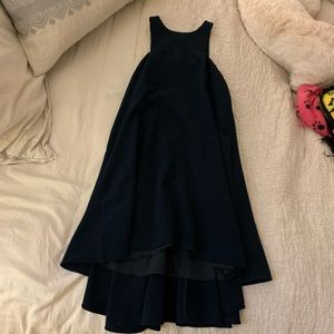 Milly navy strapless dress
